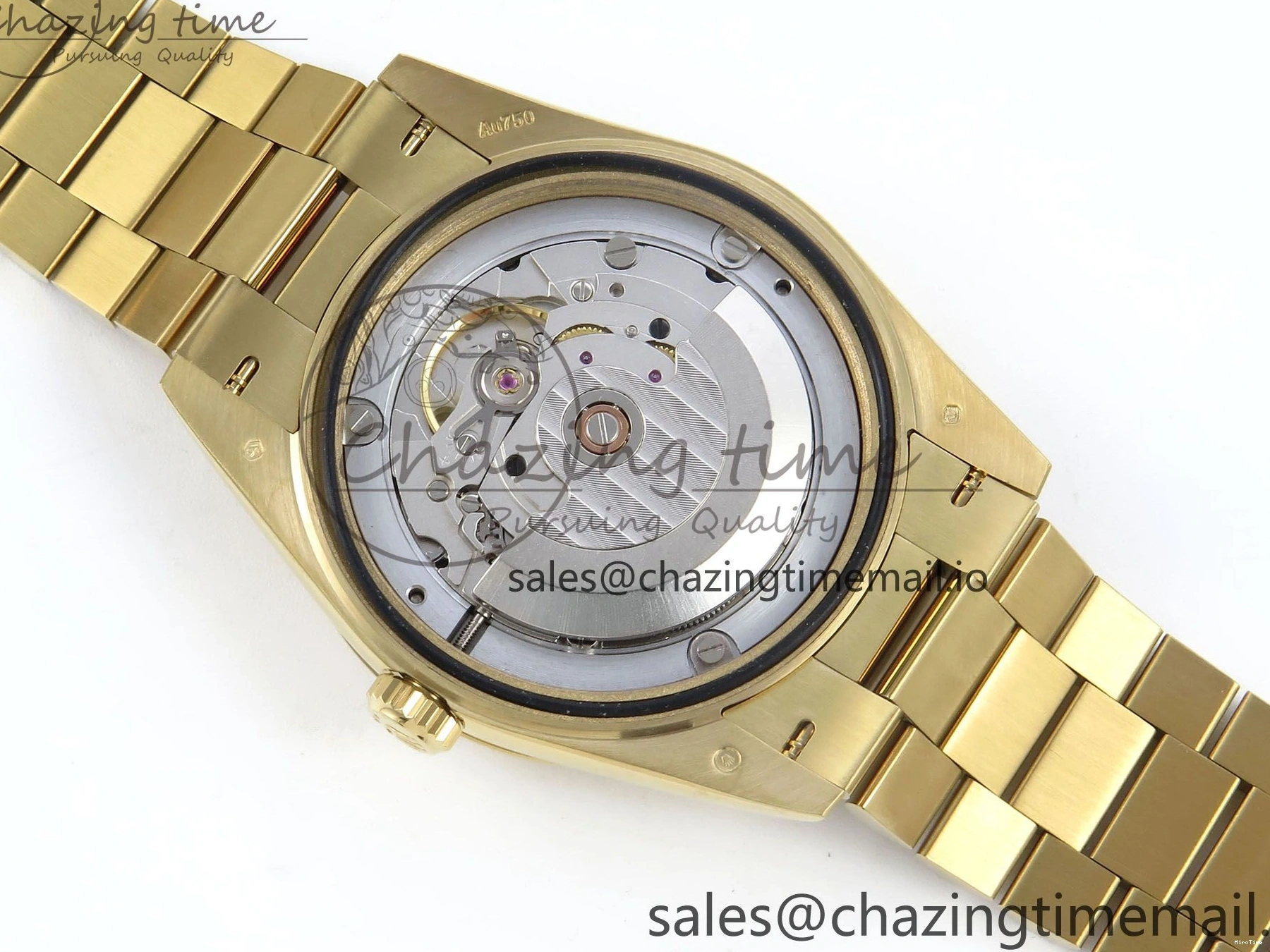 MiroTime 1219 Day Date 40 YG 228238 Noob 1:1 Best Edition White MOP Crystal Dial on President Bracelet A2836 (Gain Weight) Breathable 804